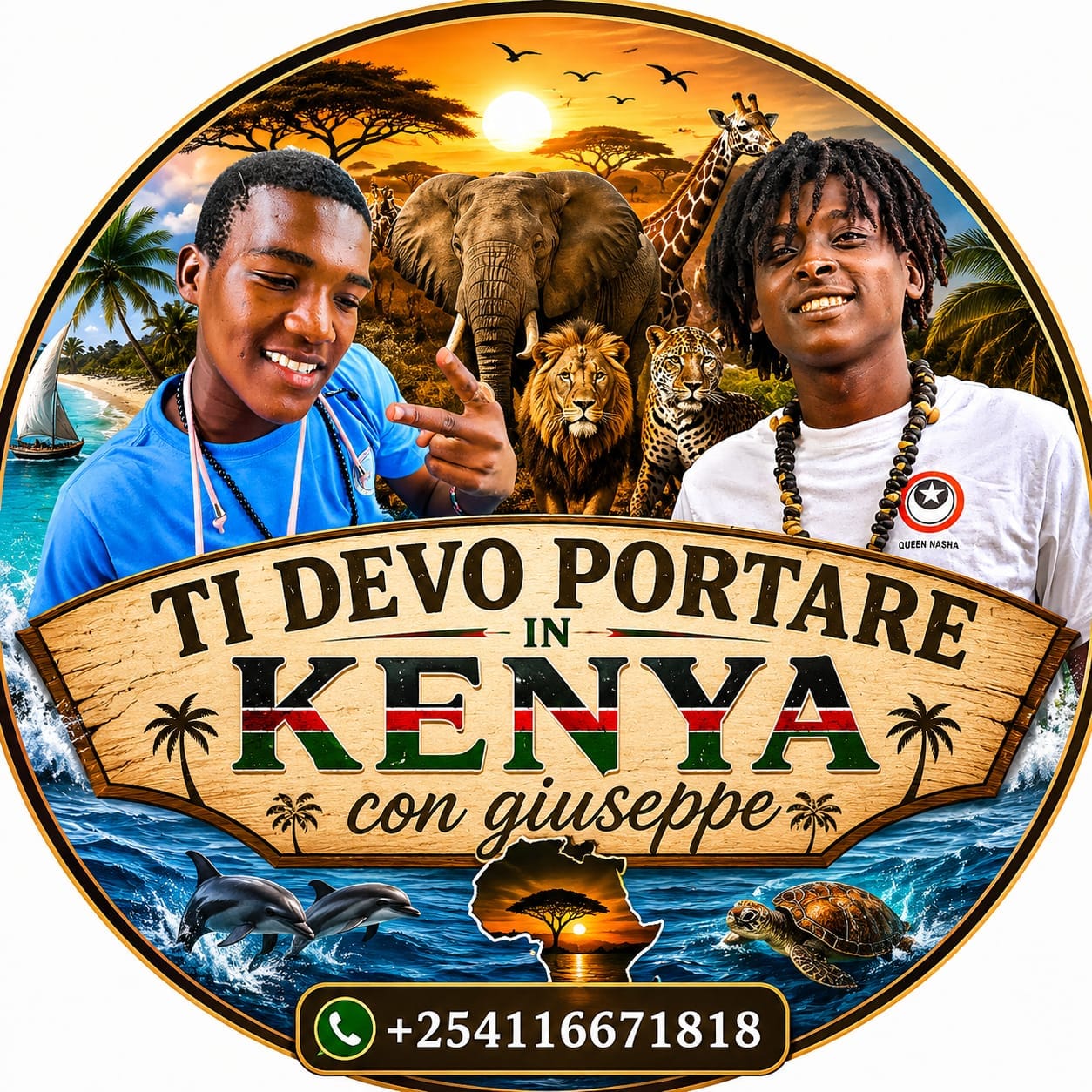 Logo Ufficiale Ti Devo Portare in Kenya con Giuseppe